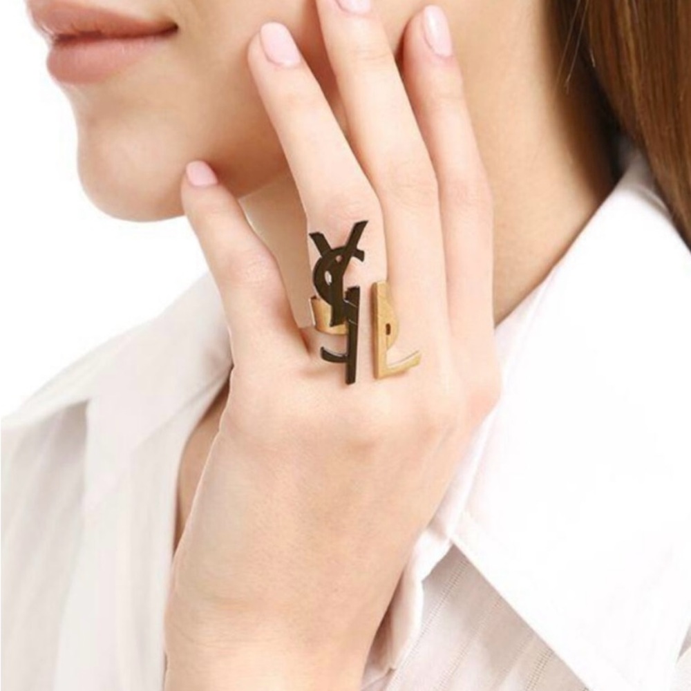 Saint Laurent Bague Logo YSL ring